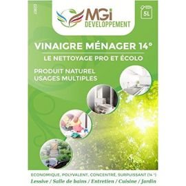 Vinaigre 14° Surpuissant Professionnel - Utilisation En Désinfectant Et Nettoyage - Bidon 10 Litres